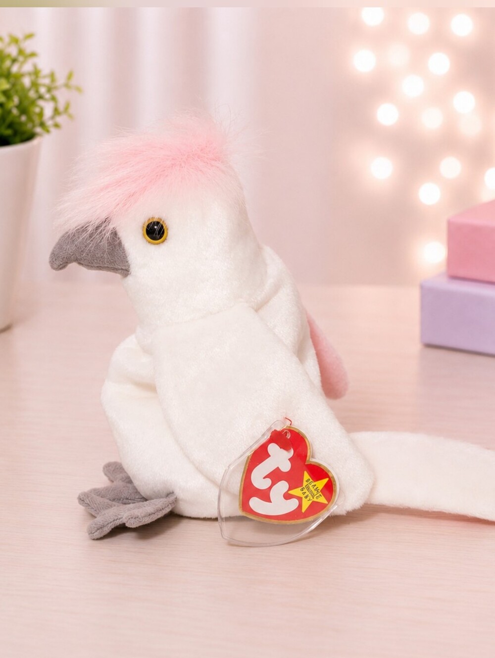 Ty Beanie Baby Parrot Kuku